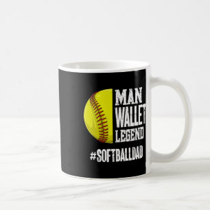 Mann Brieftasche Legende Softballdad Softball Vate Kaffeetasse