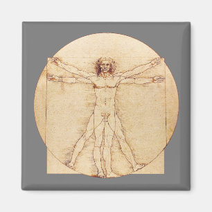 Mann Da Vincis Vitruvian Magnet