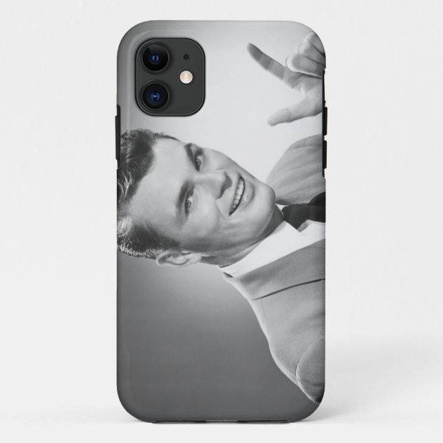 Mann, der 2 zeigt Case-Mate iPhone hülle (Rückseite)