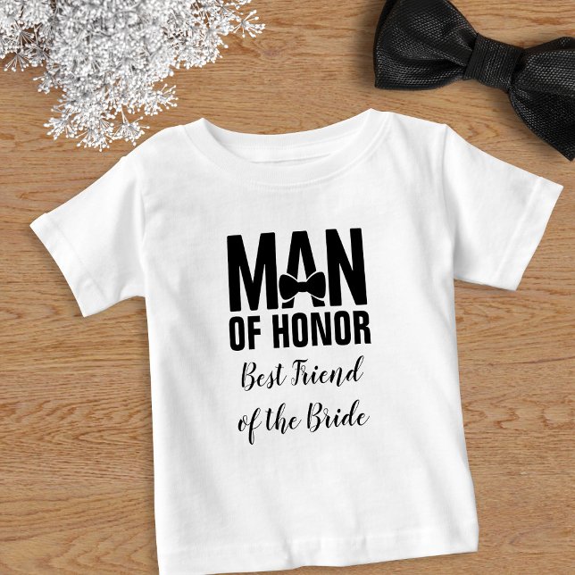 Mann der Ehre Bester Freund der Braut Baby T-shirt (For your man of honor. Available in adult sizes too)