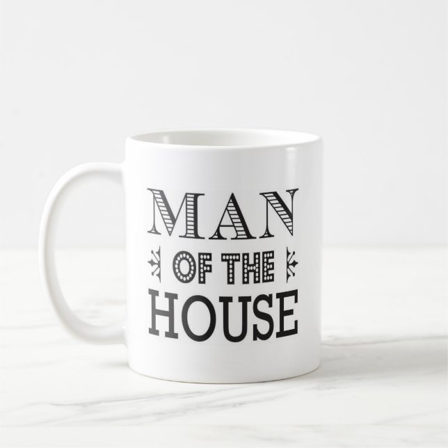 Mann der Haus-modernen Art Tasse (Links)