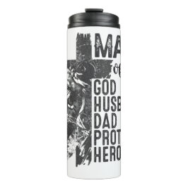 Mann der Religion Thermosbecher