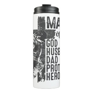 Mann der Religion Thermosbecher