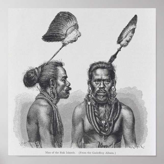 Mann der Ruk-Inseln Poster (Vorne)