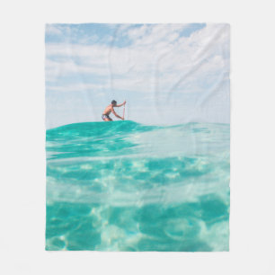 Mann, der surft fleecedecke