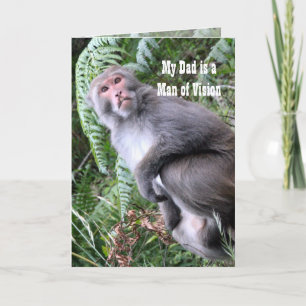 Mann der Vision l Funny Monkey Card für Vater/Ihm Karte
