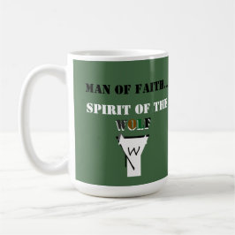 Mann des Glaubens ... Geist des Wolfes SHIRT Kaffeetasse