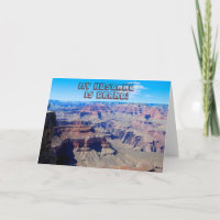 Mann, du bist Grand!, Grand Canyon Birthday Card