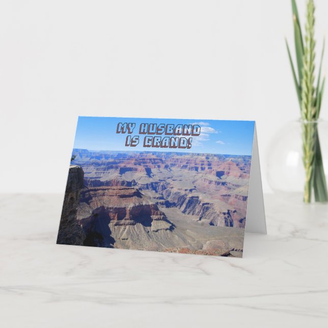 Mann, du bist Grand!, Grand Canyon Birthday Card Karte (Vorderseite)