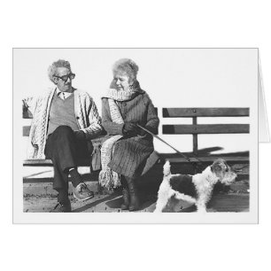 MANN-EHEFRAU-TERRIER-KARTE