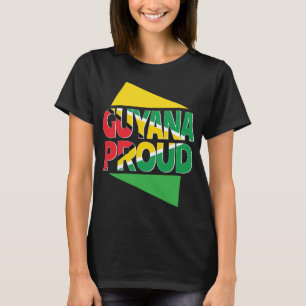 Mann-Frauen-Geschenk Guyana-Flaggen-Südamerikas T-Shirt