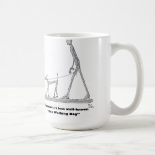Mann-gehender Hund Kaffeetasse
