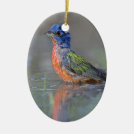 Mann gemalte Flagge Keramikornament