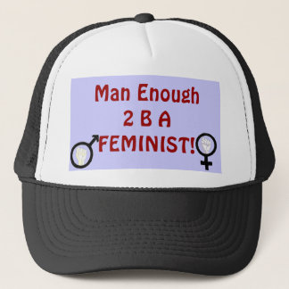 Mann genügende 2 B ein FEMINIST! Hut Truckerkappe