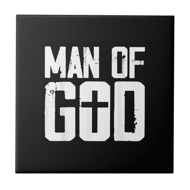 Mann Gottes ich Jesus Fliese (Vorderseite)