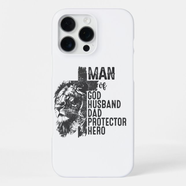 Mann Gottes iPhone Hülle (Rückseite)