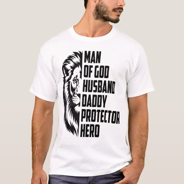 Mann Gottes Löwenband T-Shirt (Vorderseite)