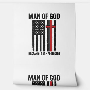 Mann Gottes Patriotisches Kreuz Christliches T-Shi Tapete