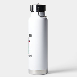 Mann Gottes Patriotisches Kreuz Christliches T-Shi Trinkflasche