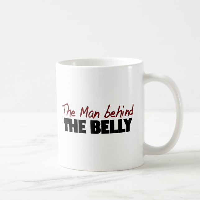 Mann hinter dem Bauch Tasse (Rechts)