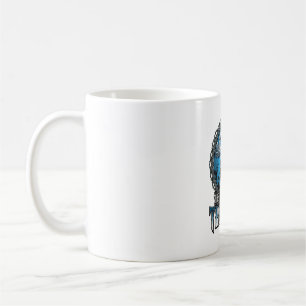 Mann hinter Maske Halloween Spukhaus Hexe_1 Kaffeetasse