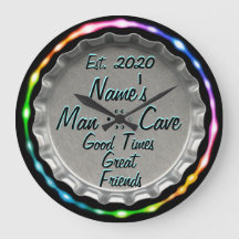 Mann Höhle Uhr! Neon Look!