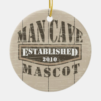 Mann-Höhlen-Maskottchen - hergestellt (addieren Keramikornament