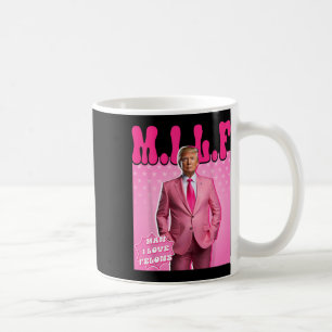 Mann I Liebe Felons Funny Pink Trump 2024 für Präs Kaffeetasse