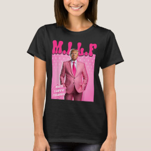 Mann I Liebe Felons Funny Pink Trump 2024 für Präs T-Shirt