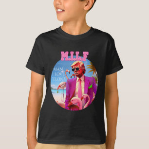 Mann I Liebe Felons Funny Trump Flamingo Pink 2024 T-Shirt