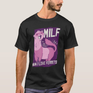 Mann I Liebe Ferrets Weasel Ferret T-Shirt