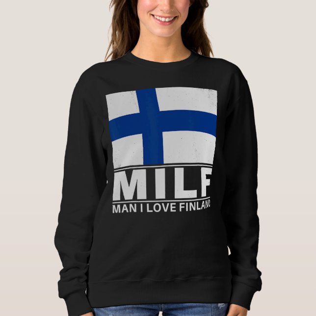 Mann I Liebe Finnland Sweatshirt (Vorderseite)