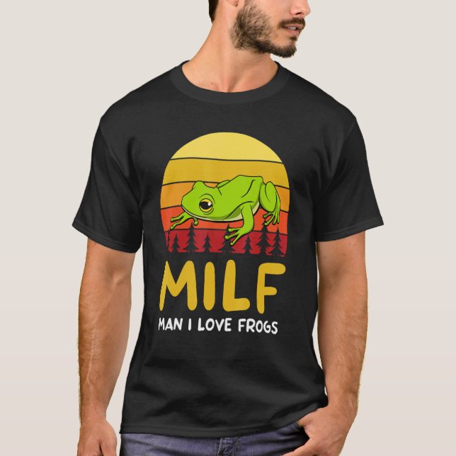 Mann I Liebe Frogs Toad Tree Frog T-Shirt (Vorderseite)