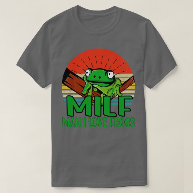 Mann I Liebe Frösche 2 T-Shirt (Design vorne)
