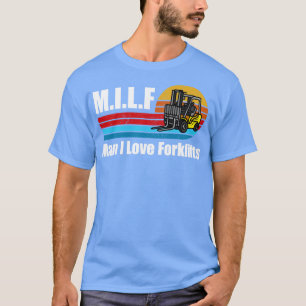 Mann I Liebe Gabelstapler Vintager Gabelstaplertre T-Shirt