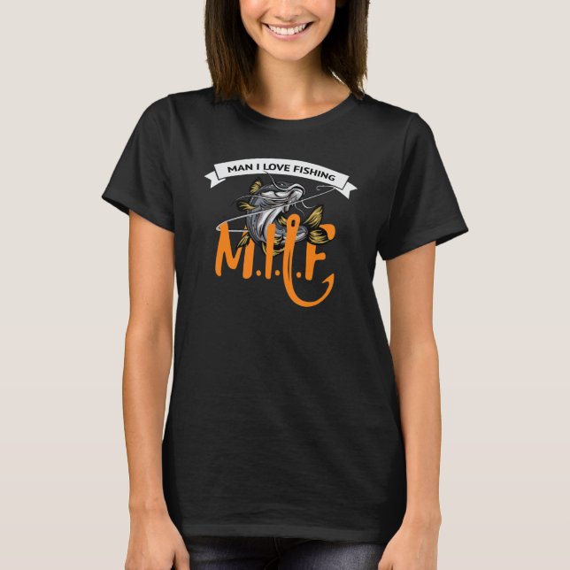Mann, ich liebe Angeln T-Shirt (Vorderseite)