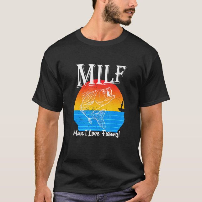 Mann, ich liebe Angeln T-Shirt (Vorderseite)