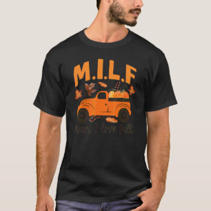 Mann, ich liebe Herbst-Kürbis-LKW Herbstlaub Danke T-Shirt