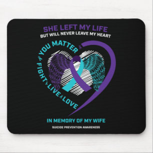 Mann im Gedächtnis meiner Ehefrau Suizidprävention Mousepad