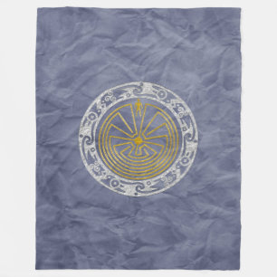 MANN IM MAZE Zierwerk + Ihr Hintergrund Fleecedecke