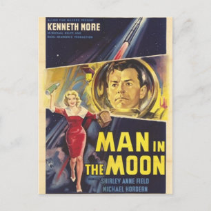 Mann im Mond Postkarte