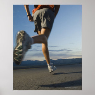 Mann im Sportgerät Poster