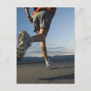 Mann im Sportgerät Postkarte