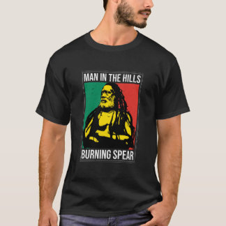 Mann in den Hügeln - brennender Speer T-Shirt