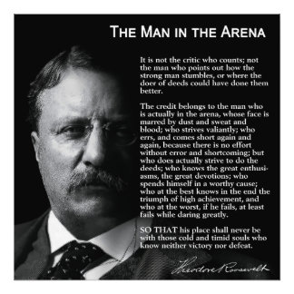 Mann in der ARENA-Rede Fotodruck