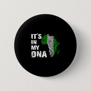 Mann in DNA stolz Nigeria Afrika USA Fingerabdruck Button