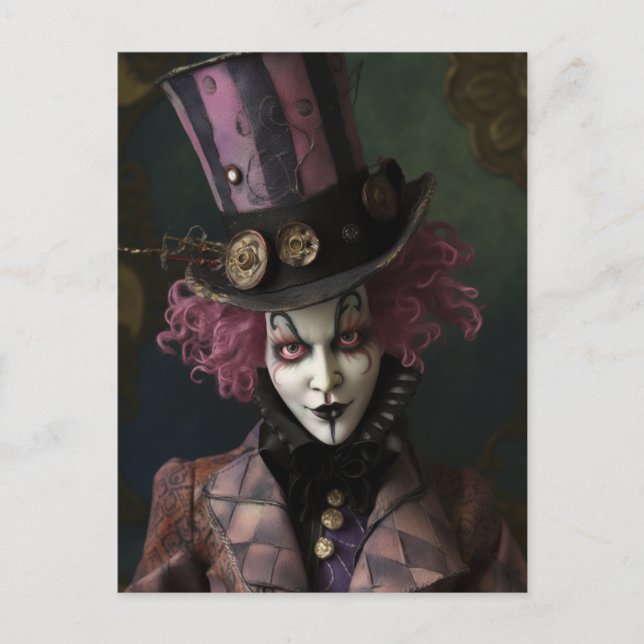 Mann in einem Tophat Postkarte (Vorderseite)