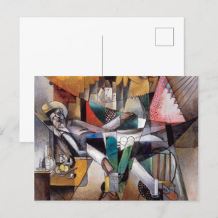 Mann in einer Hängematte Albert Gleizes Postkarte