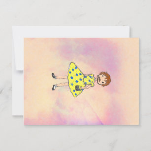 Mann in fancy dress postkarte