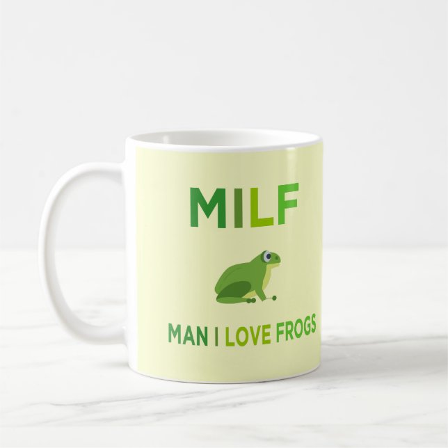 Mann in Liebe Frösche Kaffeetasse (Links)